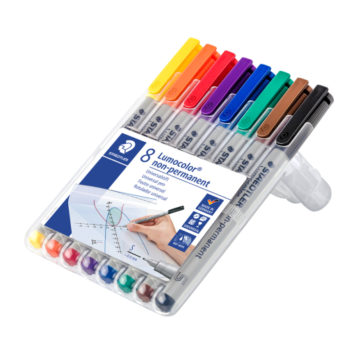 311-WP8 STAEDTLER-Mars Limited MARQUEUR LUMO.POINTE FINE LAVABLE.