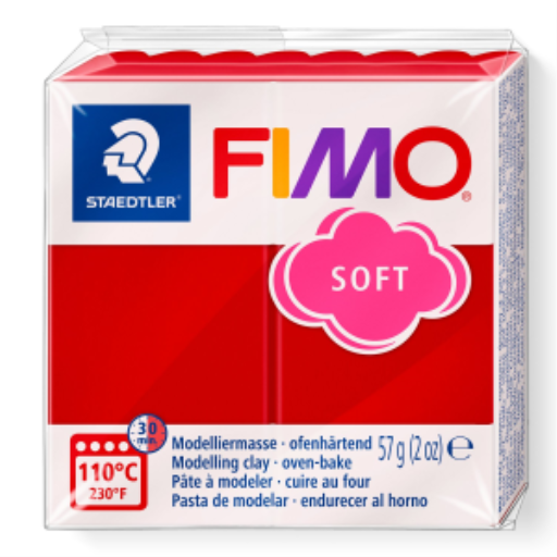 Modelling Clay Fimo Soft Christmas Red 57g (2 oz)