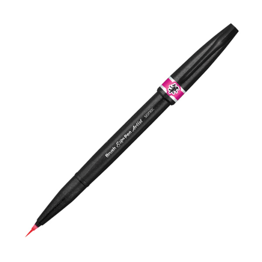 Pentel Arts Brush Sign Pen Artist, Pointe Pinceau Ultra Fine, Encre Rose
