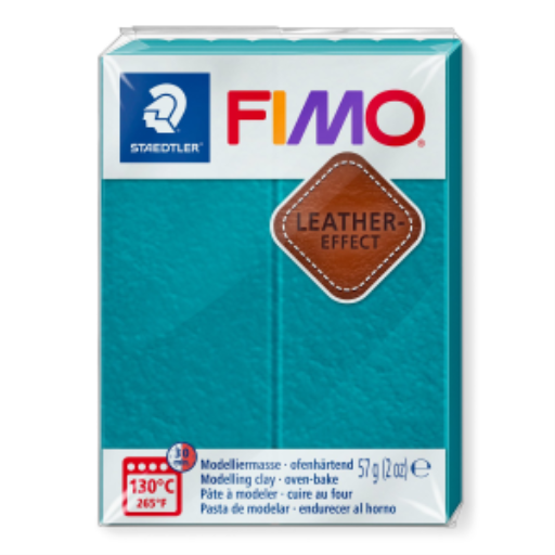 Pâte à Modeler Fimo Leather Effect Lagon 57g (2 oz)