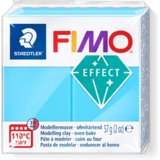 Pâte à modeler Fimo Effect Bleu Néon 57g (2 oz)