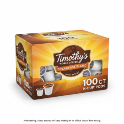 Café Timothy'S? Pour cafetière une tasse - Timy Kc Rs Mélange petit-déjeuner torréfaction légère 100 unités