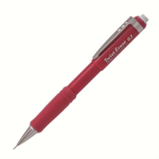 Twist-Erase III Retractable Mechanical Pencil (0.7mm), Red Barrel