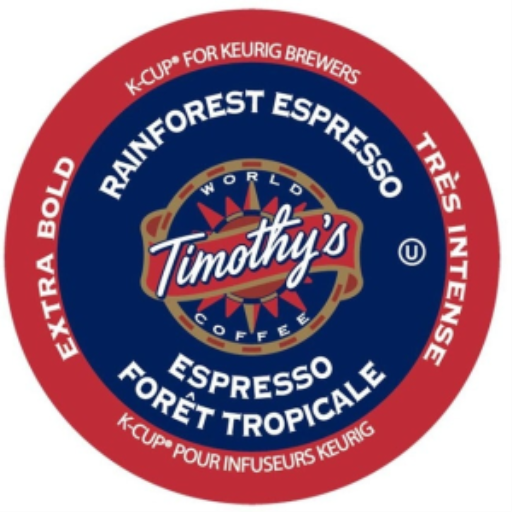 CAFÉ - CAPSULE K-CUP TIMOTHY'S RAINFOREST ESPRESSO X-BOLD (01020) 24/BT