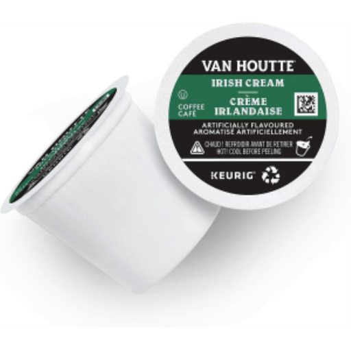 CAFÉ EN CAPSULES K-CUP VAN HOUTTE CRÈME IRLANDAISE TORRÉFACTION LÉGÈRE (51713) 24/BOÎTE