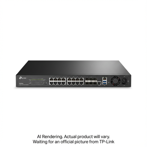 Switch Géré L3 Omada 24 ports Gigabit empilable avec 4 emplacements SFP+ 10GE