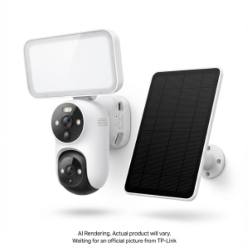Kit de caméra de sécurité solaire PTZ avec projecteur