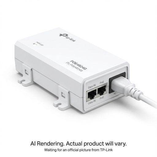 Adaptateur PoE passif 48 V 24 W, 2 ports RJ45 10/100/1000 Mbps, négociation automatique/Auto MDI/MDIX, 1 port PoE 48 VCC
