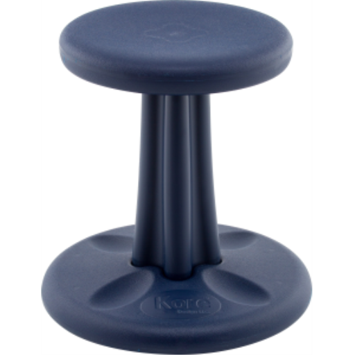 Tabouret oscillant Kore 36 cm, bleu foncé
