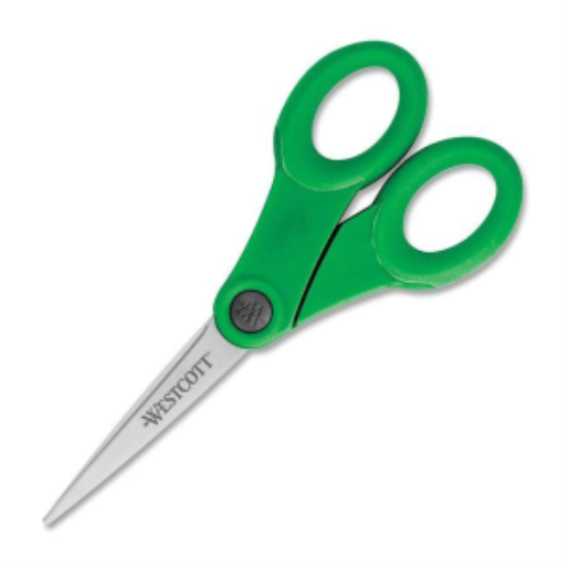 7? Pointed KleenEarth? Antimicrobial Scissors - Green Handles / Ciseaux antimicrobiens KleenEarth? bouts pointus 7 po - poign?es vertes
