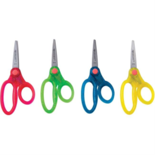 5" Translucent Glitter Scissors Pointed / 
Ciseaux 5" pointus pailletés translucides