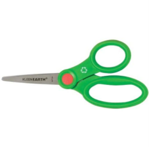 KleenEarth® Antimicrobial Kids Scissors 5" Pointed - Asst. colours / 
Ciseaux antimicrobiens KleenEarth® pour enfant, à bouts pointus de 5 po - couleurs assorties