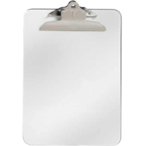 Letter Size – 9" x 12" - Clear - 6" Spring Clip / 
Format lettre – 9 po x 12 po - Transparente – pince à ressort 6 po