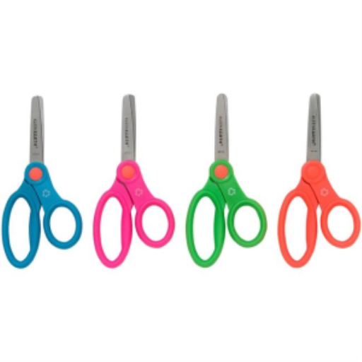 KleenEarth® Antimicrobial Kids Scissors 5" Blunt - Asst. colours / 
Ciseaux antimicrobiens KleenEarth® pour enfant, à bouts ronds de 5 po - couleurs assorties