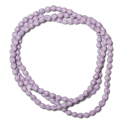 Extra Long Fabric Ball Necklace
