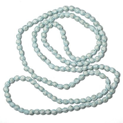 Extra Long Fabric Ball Necklace