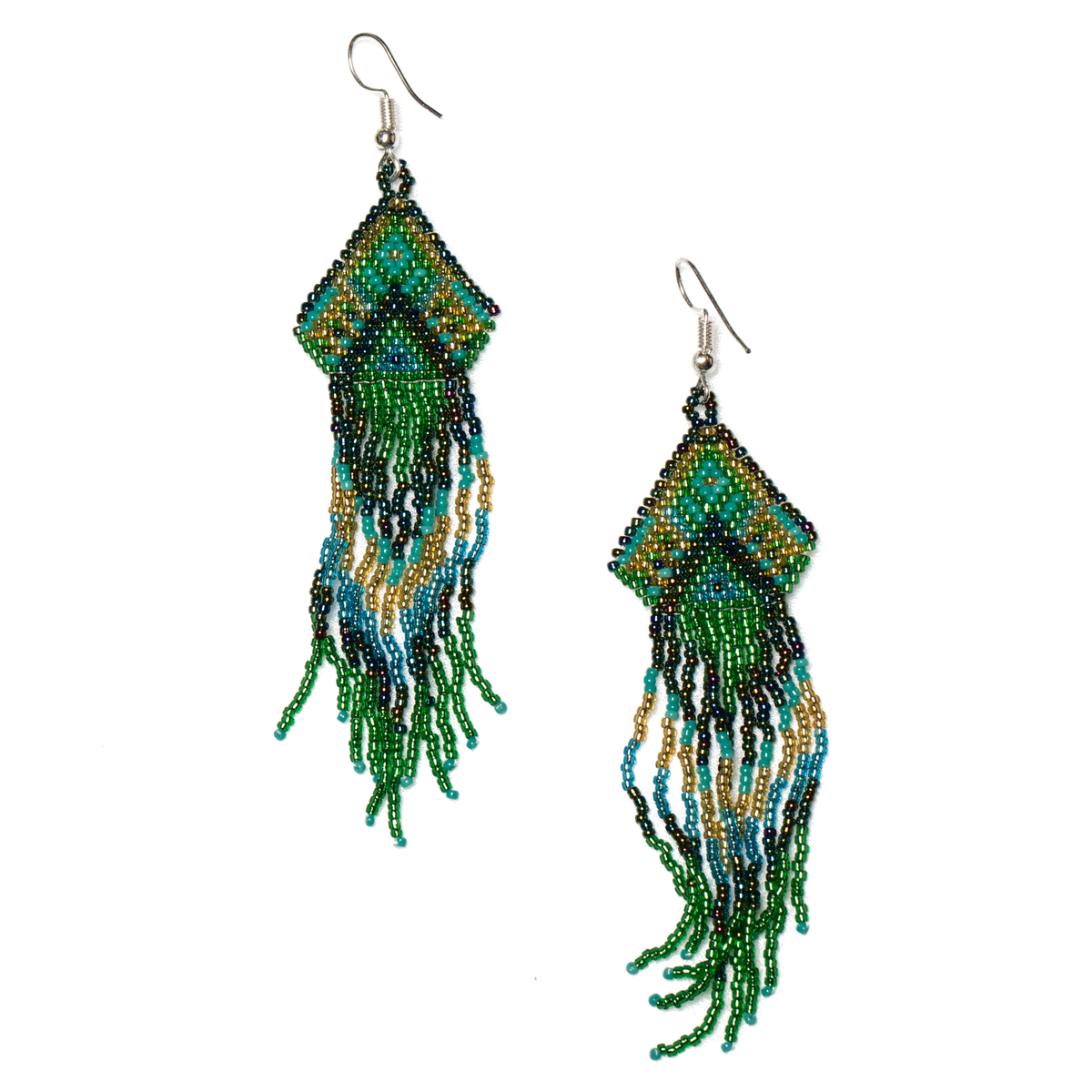 Beaded Aztec Style Earring