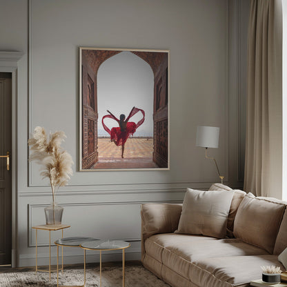 Wall art Taj Mahal's Heart Canvas Print