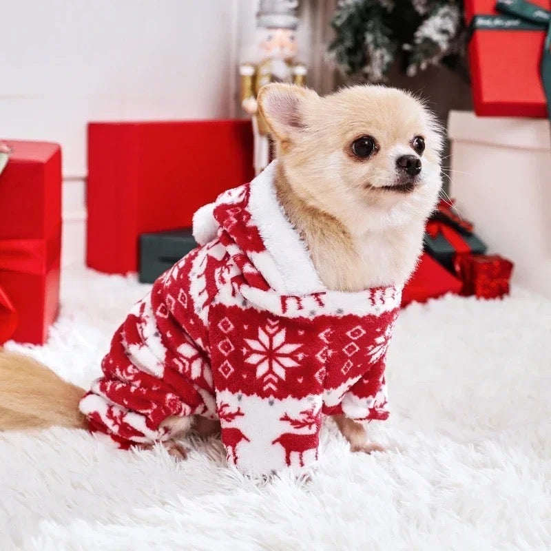 Cozy Night Christmas Dog Pyjamas | Holiday Dog Sleepwear