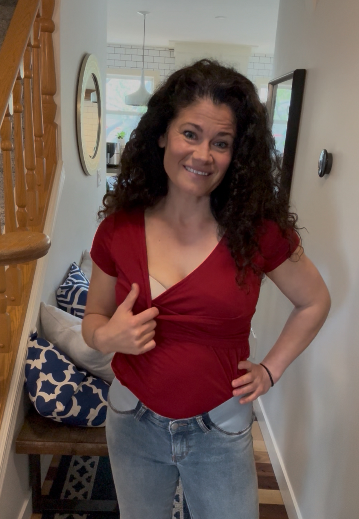 Crossover Maternity and Nursing Tee Shirt