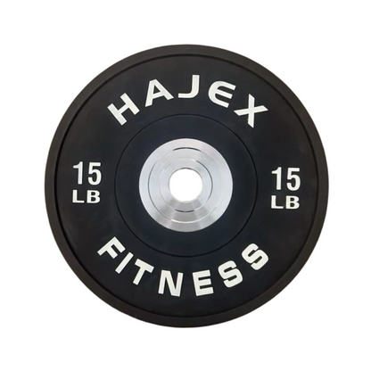 Plaques de pare-chocs HAJEX Olympic Competition Steel Hub colorées - 15, 25, 35, 45, 55 LB