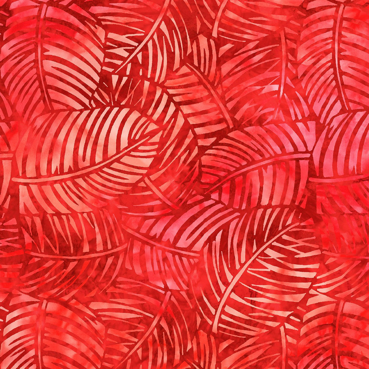 Feuilles de palmier rouges 274 cm de large au dos 2087-333