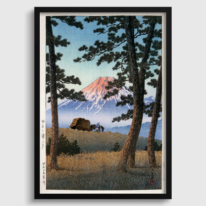 Kawase Hasui Fuji Mountain Print: Vintage Japanese Woodblock Art