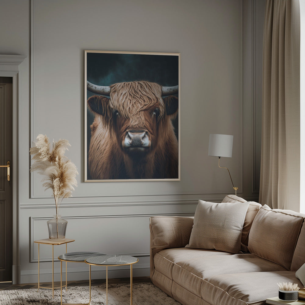 Wall art Highland Cow Canvas Print