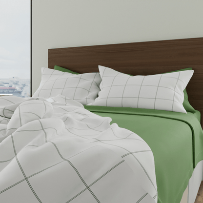 Lot de taies d'oreiller essentielles en percale de coton biologique