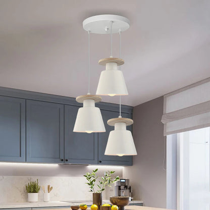 Modern LED Chandelier Ceiling Light – European Retro Iron Pendant Lamp for Dining Room, Bedroom & Living Room