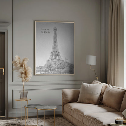 Wall art Take me to Paris