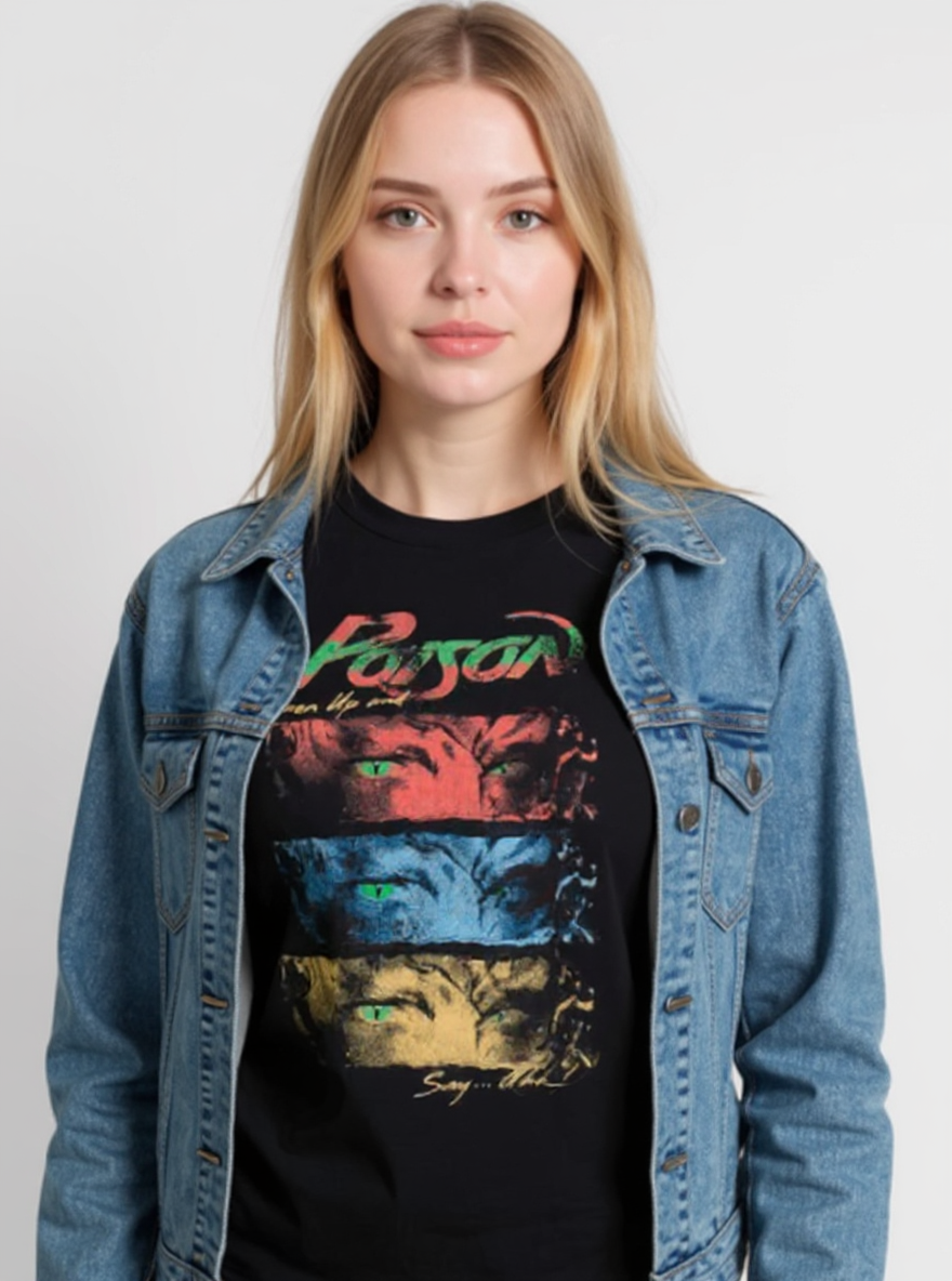 T-Shirt Yeux - Poison (Noir)