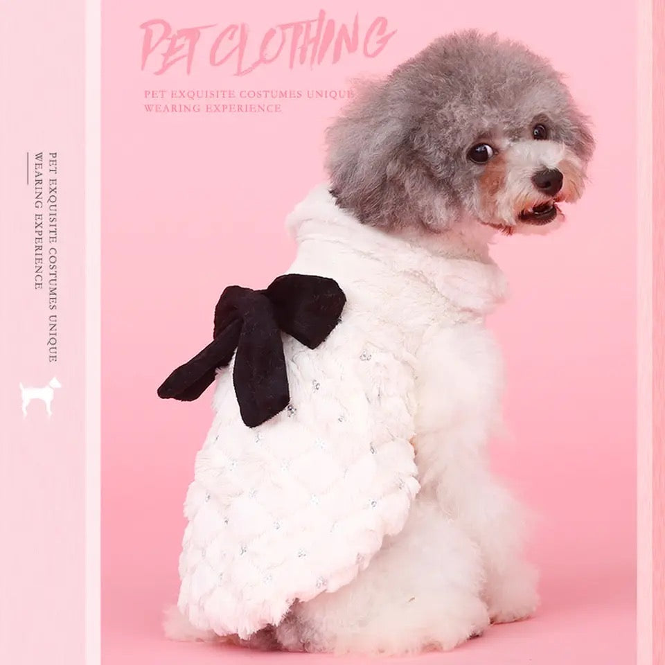 Winter Wonderland Fur Dog Coat | Warm Winter Dog Outerwear