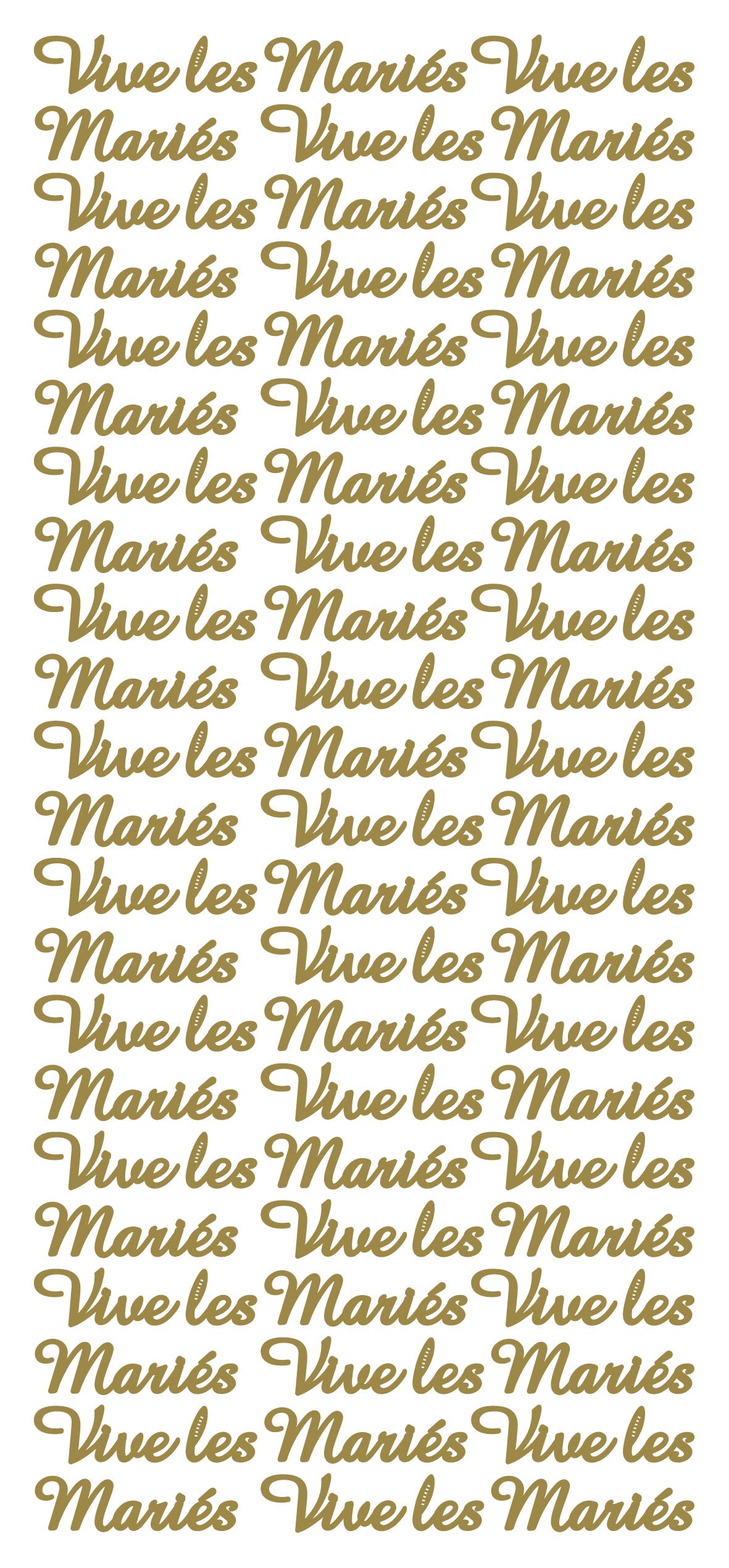Peel Off Stickers - Vive les Mariés