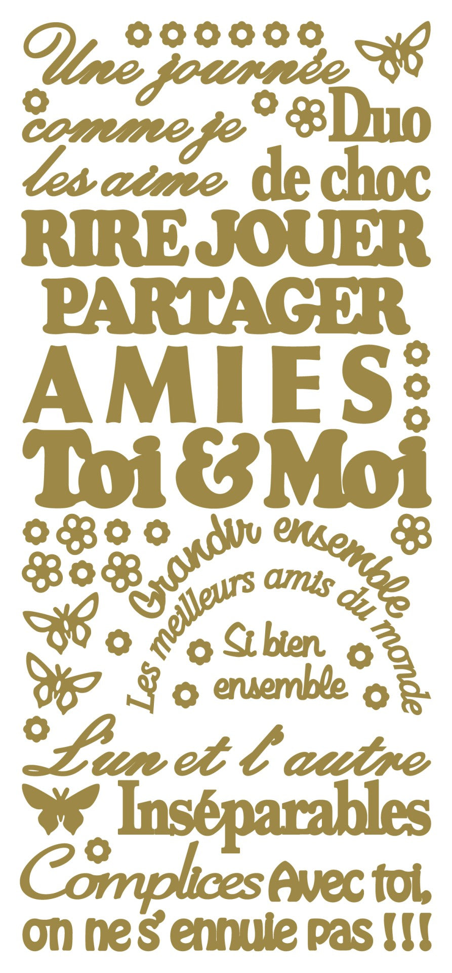 Peel Off Stickers - Toi & Moi