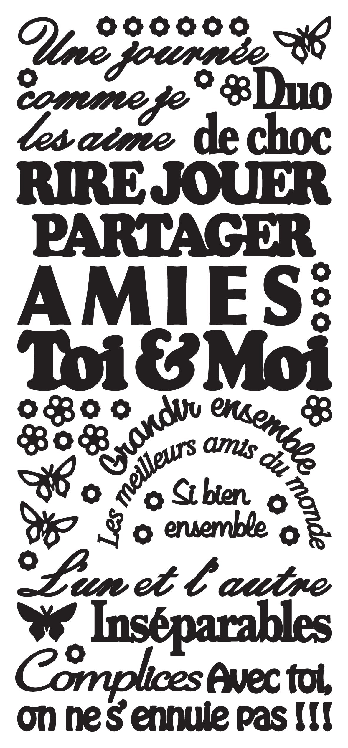 Peel Off Stickers - Toi & Moi