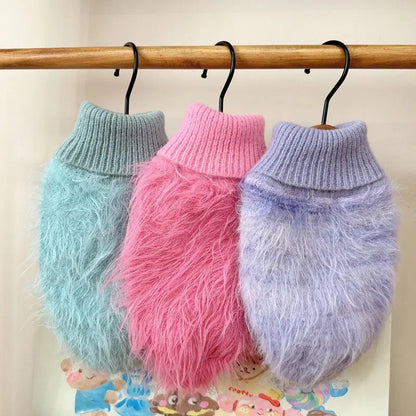 BlushCloud Fuzzy Dog Sweater | Cozy Plush Dog Sweater