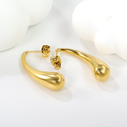 Boucles d'oreilles pendantes éclatantes en forme de goutte