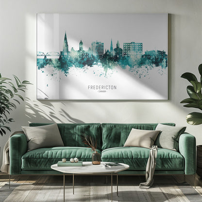 Décoration murale Fredericton Canada Skyline