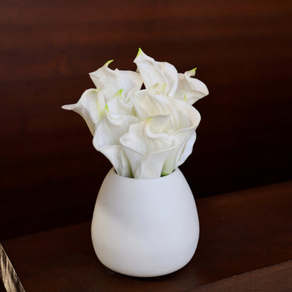 Bouquet de lys calla blancs artificiels Lawi 63,5 cm X 25,4 cm (Lot de 12)