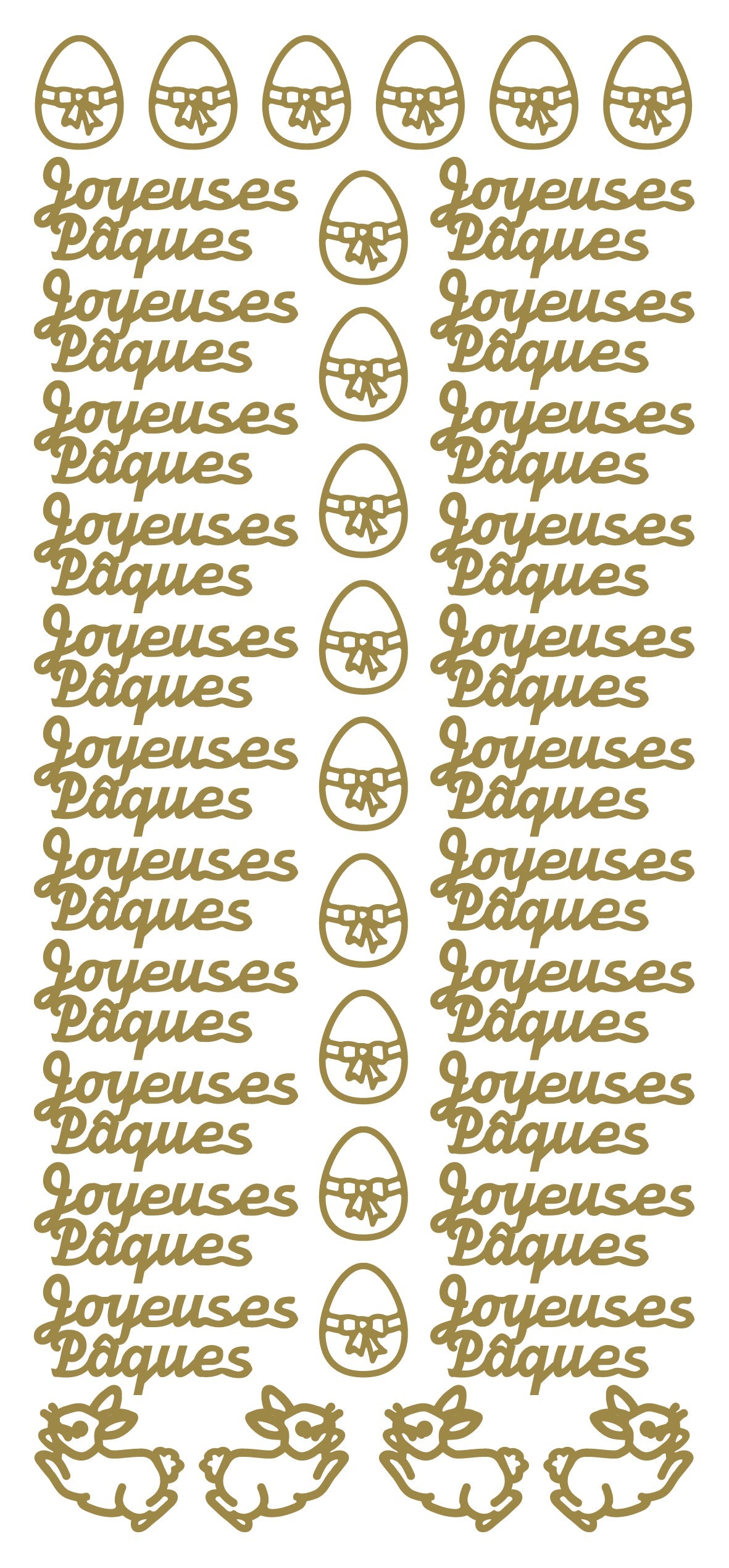 Peel Off Stickers - Joyeuses Paques