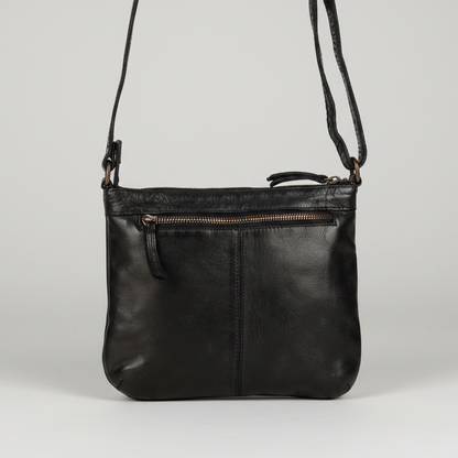 MET V Stitch Crossbody Leather Bag