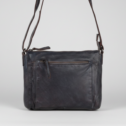 MET Crossbody Organizer Leather Bag