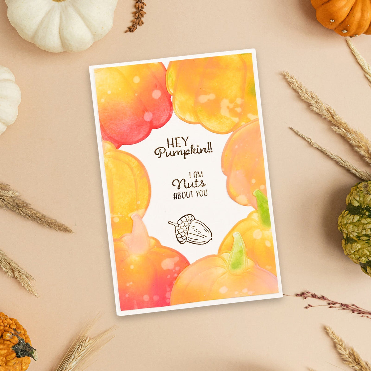 Vaessen Creative • Tampons transparents Hey Pumpkin 16 pièces