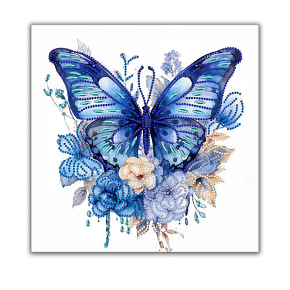 Décoration Murale - Grand Papillon Bleu - Impression sur Toile