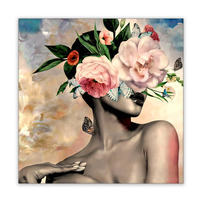 Wall Art Flower Head- Fine Art Canvas