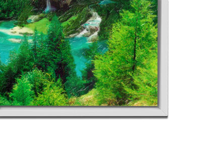 "Mère Nature" - Toile d'art - Décoration murale - Vernis diamant.
