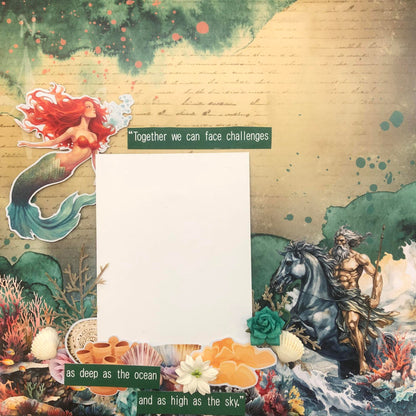 Collection de scrapbooking 3Quarter Designs Le Royaume de Poséidon 30x30 cm