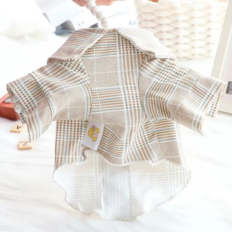 Sam Dog Shirt | Plaid Pet and Dog Shirt