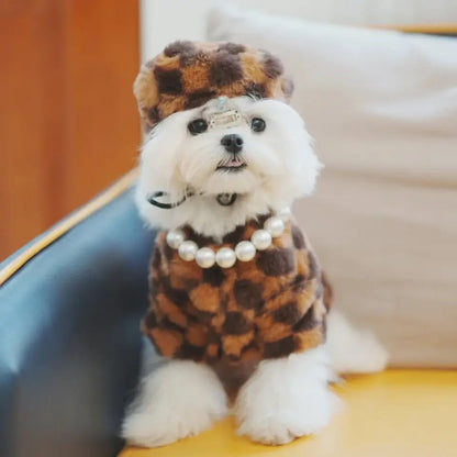 Chess or Checkers Dog Set | Hat and Coat Outfit
